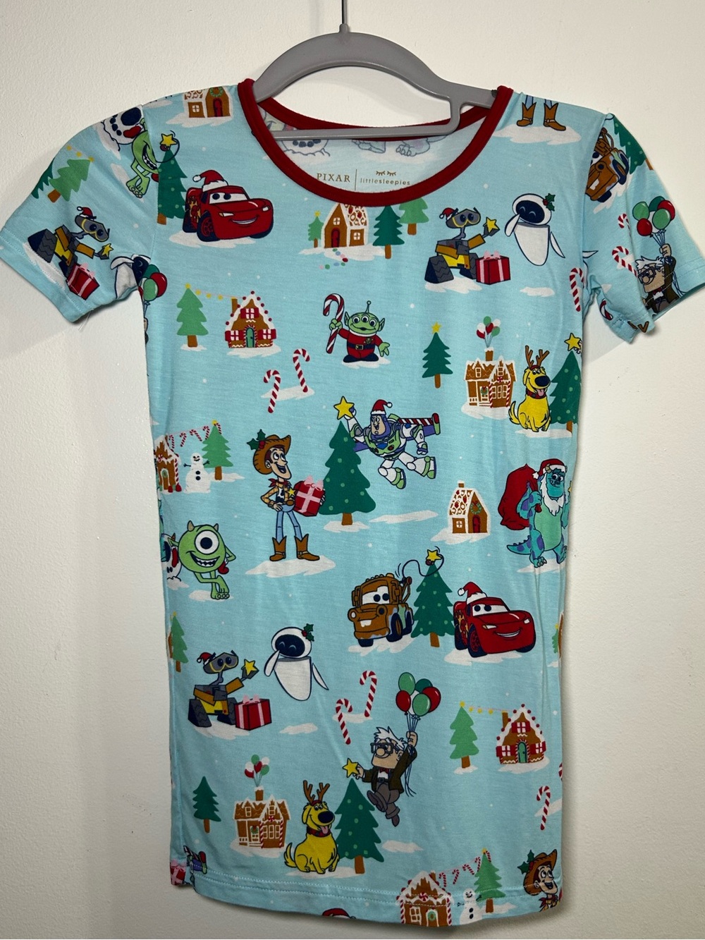 Little Sleepies Pixar Holiday Short Sleeve Shirt Pajama